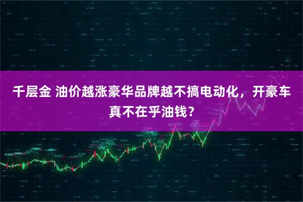 千层金 油价越涨豪华品牌越不搞电动化，开豪车真不在乎油钱？