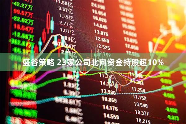 盛谷策略 23家公司北向资金持股超10%