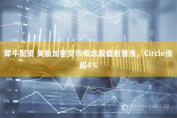 犀牛配资 美股加密货币概念股盘前普涨，Circle涨超4%